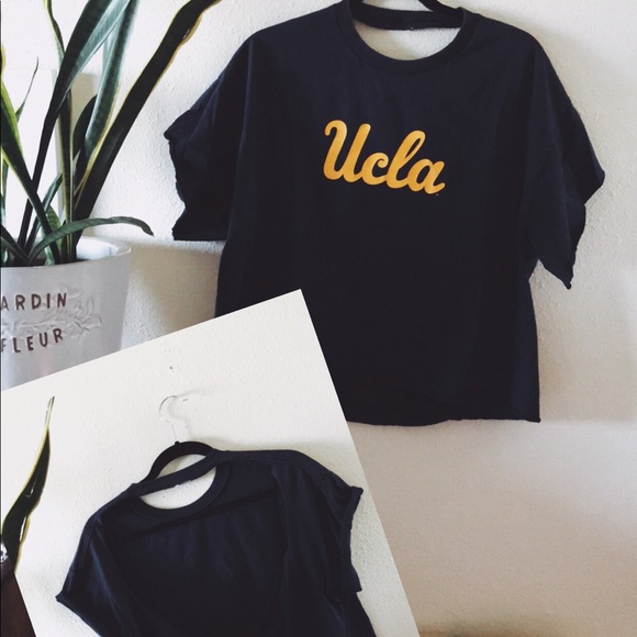 ucla Tops - Vintage UCLA 90s Bruins backless open back t shirt